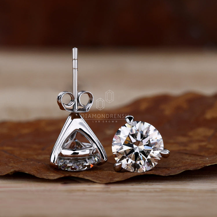 lab created diamond earrings