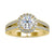 1.64 TCW Round Brilliant Cut Classic Split Shank Halo Moissanite Engagement Ring 1.64 TCW Round Brilliant Cut Classic Split Shank Halo Moissanite Engagement Ring