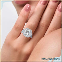 moissanite engagement rings - diamondrensu