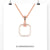 cushion moissanite pendant - diamondrensu