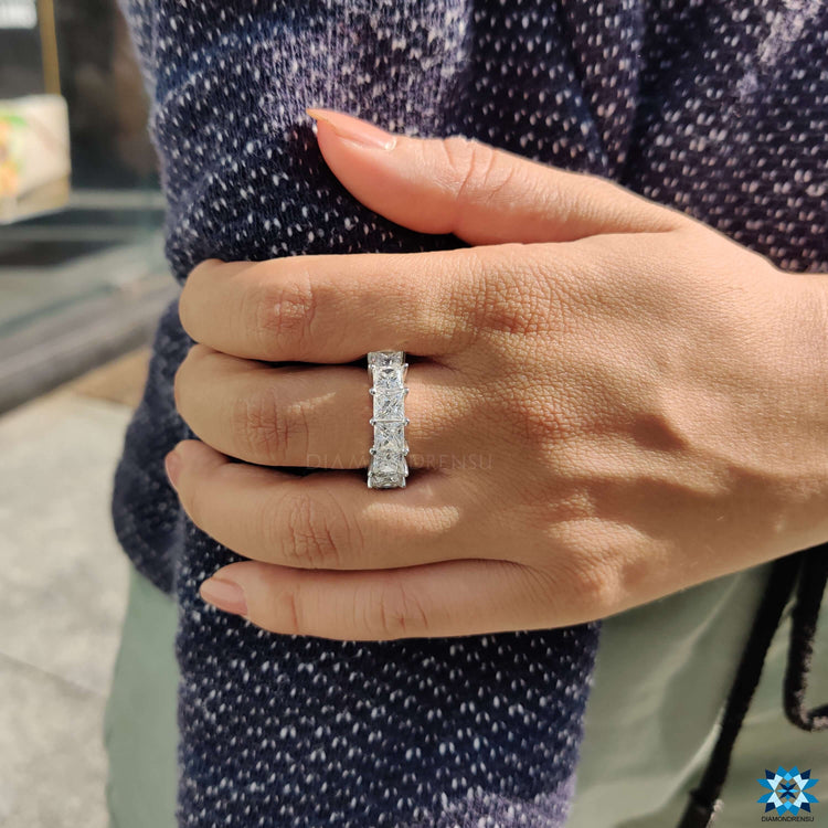 moissanite eternity band - diamondrensu