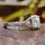 split shank moissanite engagement ring