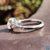 unique moissanite engagement ring