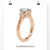 2.04 TCW Oval and Trapezoid Moissanite Three Stones Engagement Ring