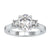 2.04 TCW Oval and Trapezoid Moissanite Three Stones Engagement Ring 2.04 TCW Oval and Trapezoid Moissanite Three Stones Engagement Ring