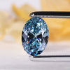 Fancy Blue Color Lab Grown Diamond, 1.30 CT Oval VS Clarity Loose Diamond for Engagement Ring, Anniversary Ring or Wedding Ring