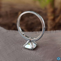 solitaire moissanite engagement ring - diamondrensu