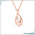 rose gold wedding pendant- diamondrensu