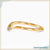 0.10 TCW Round Moissanite Seven Stone Wishbone Curved Wedding Band