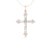 0.60 TW Round Moissanite Criss-Cross Pendant