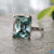 moissanite solitaire ring - diamondrensu