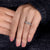 emerald cut lab grown diamond band