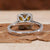 rare yellow lab grown diamond ring