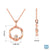 0.10 TCW Round Brilliant Cut Amazing Twisted Style Moissanite Wedding Pendant
