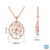 0.24 TCW Round Moissanite Oval Shape Outline Moissanite Wedding Pendant