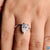 pear moissanite ring, solitaire ring