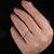 marquise and round cut diamond band