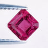 October Month Birthstone, 0.87 CT Asscher Cut Natural Tourmaline Gemstone for Engagement Ring