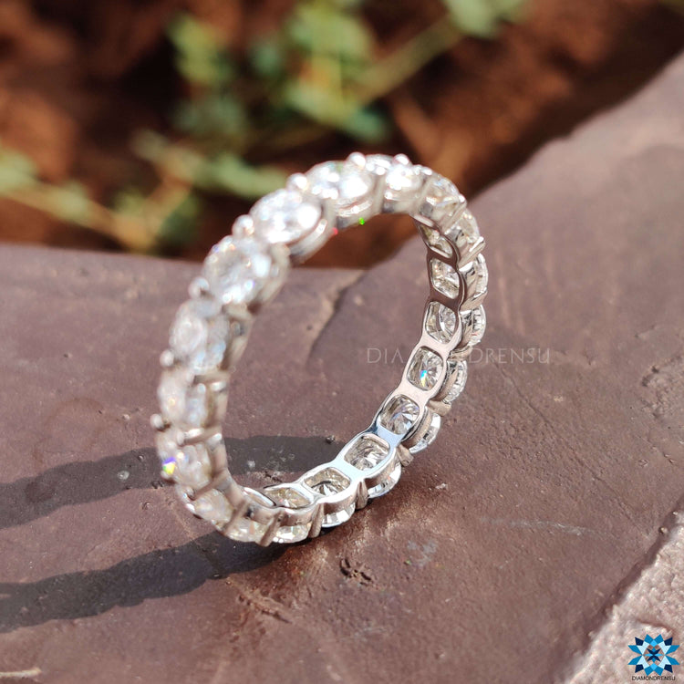 moissanite eternity band