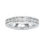 Dazzling 3.00 MM Round Cut Moissanite Channel-Set Eternity Wedding Band