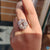cathedral set engagement ring - diamondrensu