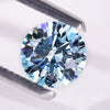 1.0 CT Round Fancy Blue Lab Grown Diamond, Loose Diamond for Engagement Ring