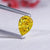 yellow pear cut diamond