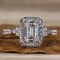 lab grown diamond engagement ring