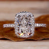 Cushion Cut Lab-Grown Diamond Halo Ring 2 CT