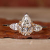 Pear Cut Three Stone Lab-Grown Diamond Ring 1.1 CT
