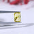 yellow radiant cut lab grown diamond