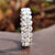 oval moissanite wedding band oval moissanite wedding band