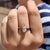 0.92 CT Unique Spear Cut Minimalist Solitaire Moissanite Ring