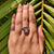 3.98 CT ELegant Cyan Blue Cushion Rose Cut Bezel Set Solitaire Engagement Ring