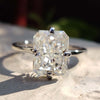 Unique Compass Point Prong 2.73 TW Radiant Cut Solitaire Wedding Ring