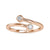 0.13 TW Round Moissanite Unique Bypass Look Bezel Set Moissanite Ring 0.13 TW Round Moissanite Unique Bypass Look Bezel Set Moissanite Ring