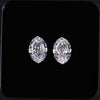 3.04 TW Moval Step Cut Colorless Moissanite Pair, Best Pair Moissanite