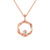 0.10 TCW Round Brilliant Cut Amazing Twisted Style Moissanite Wedding Pendant