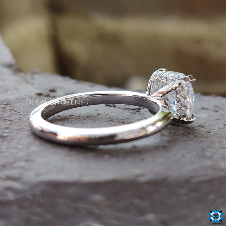hiddel halo engagement ring - diamondrensu