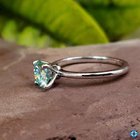 moissanite engagement ring - diamondrensu