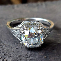 moissanite wedding ring - diamondrensu