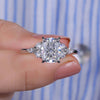 Muse Engagement Ring, 3.57 TW Cushion Cut Moissanite Engagement Ring