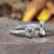 round bezel set ring