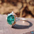moissanite engagement ring - diamondrensu