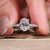 lab created diamond ring