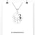 0.24 TCW Round Moissanite Oval Shape Outline Moissanite Wedding Pendant