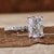 radiant lab grown diamond ring