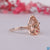 pear round cut engagement ring