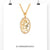 0.24 TCW Round Moissanite Oval Shape Outline Moissanite Wedding Pendant