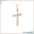 0.60 TW Round Moissanite Criss-Cross Pendant